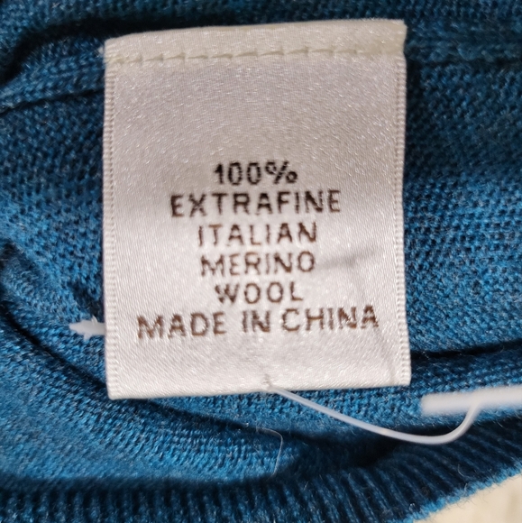 Peter Millar Sweater Vest Mens Medium Knit 100 % Merino Wool Blue Golf - Picture 13 of 16